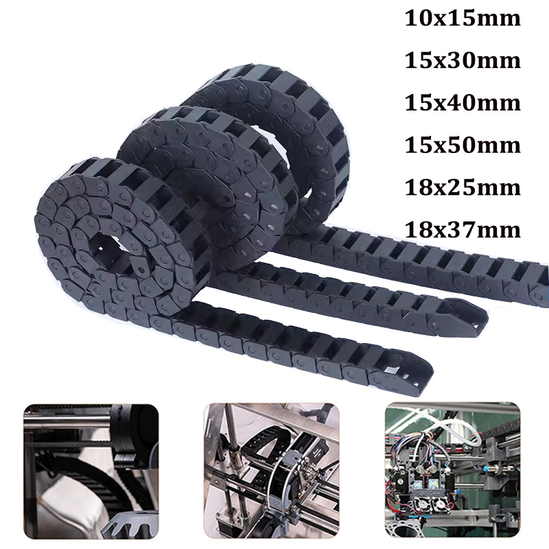Drag Chain Cnc - Łańcuch prowadzący kable 10x15mm 15x30mm 15x50mm