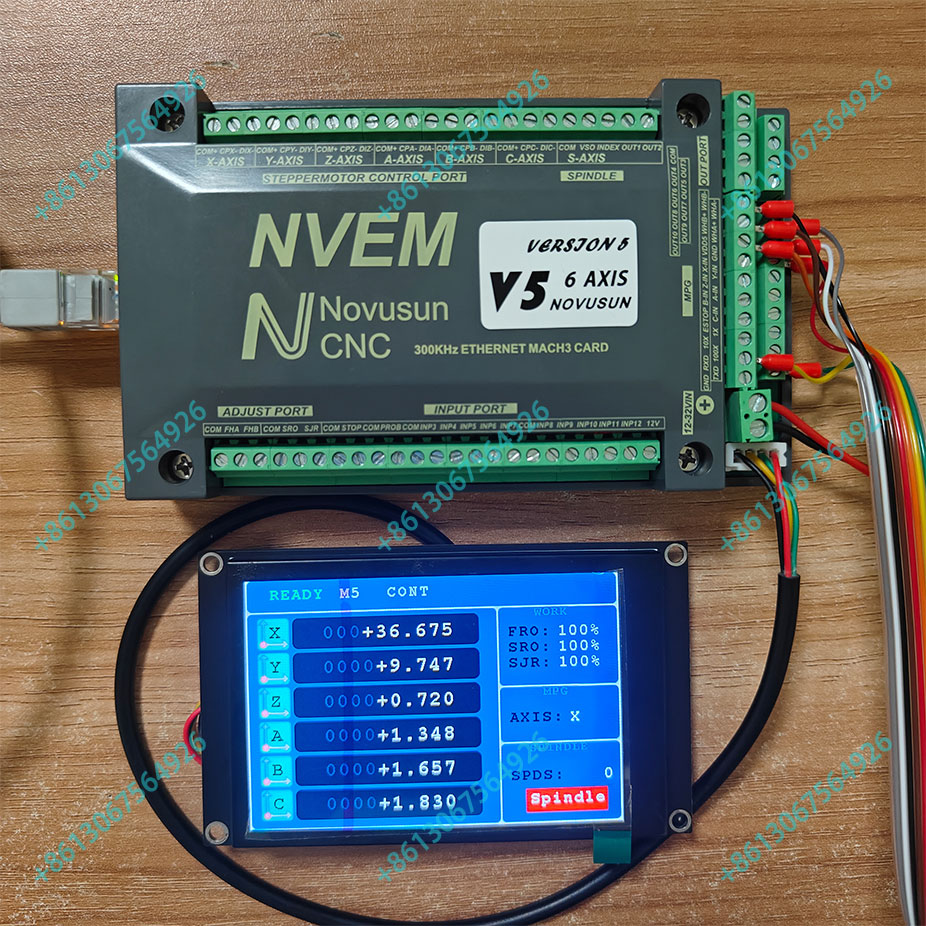 Breakout Board Mach3 - Nvem Cnc Motion Controller 300khz Nvemv5