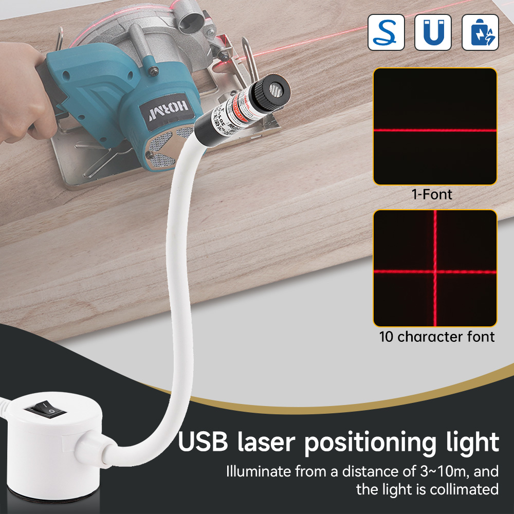 Industrial Laser Technology - Zasilany przez USB czerwony laser do