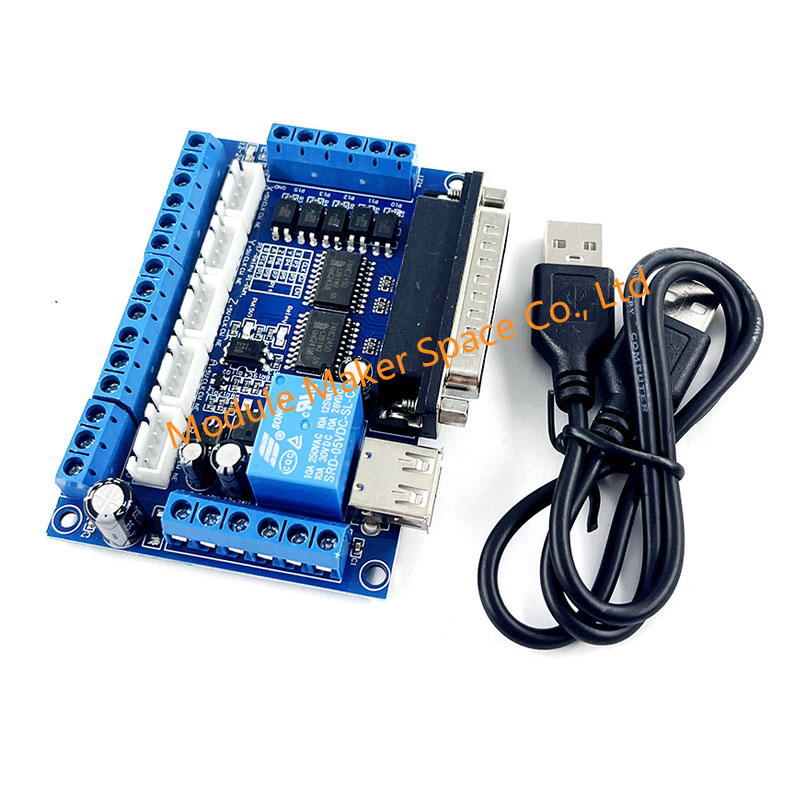 Breakout Board Mach3 - Płytka rozdzielcza CNC 5-osiowa MACH3, moduł