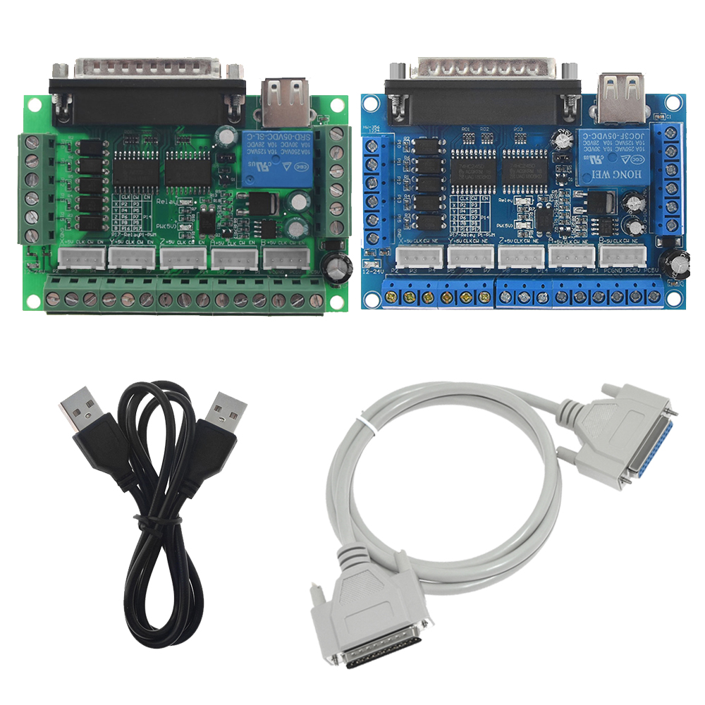 Breakout Board Mach3 - CNC MACH3 Sterowanie portem równoległym 5-osiowa