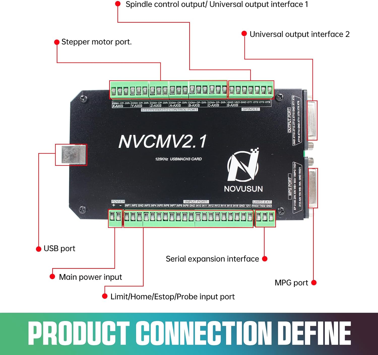 6 osi 125KHz NVCM USB Mach3 si – Breakout Board Mach3 recenzja i cena