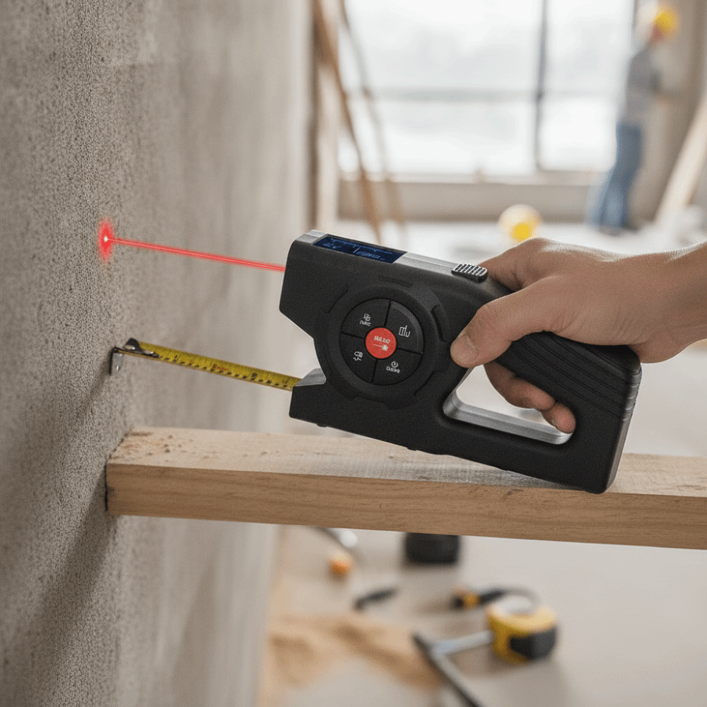 Laserowa miarka 3-w-1, zwijana – Industrial Laser Distance Sensor recenzja i cena
