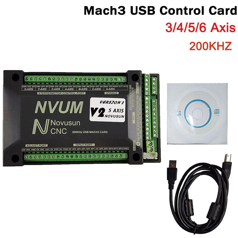 Karta USB NVUM Mach3 200KHz do – Breakout Board Mach3 recenzja i cena