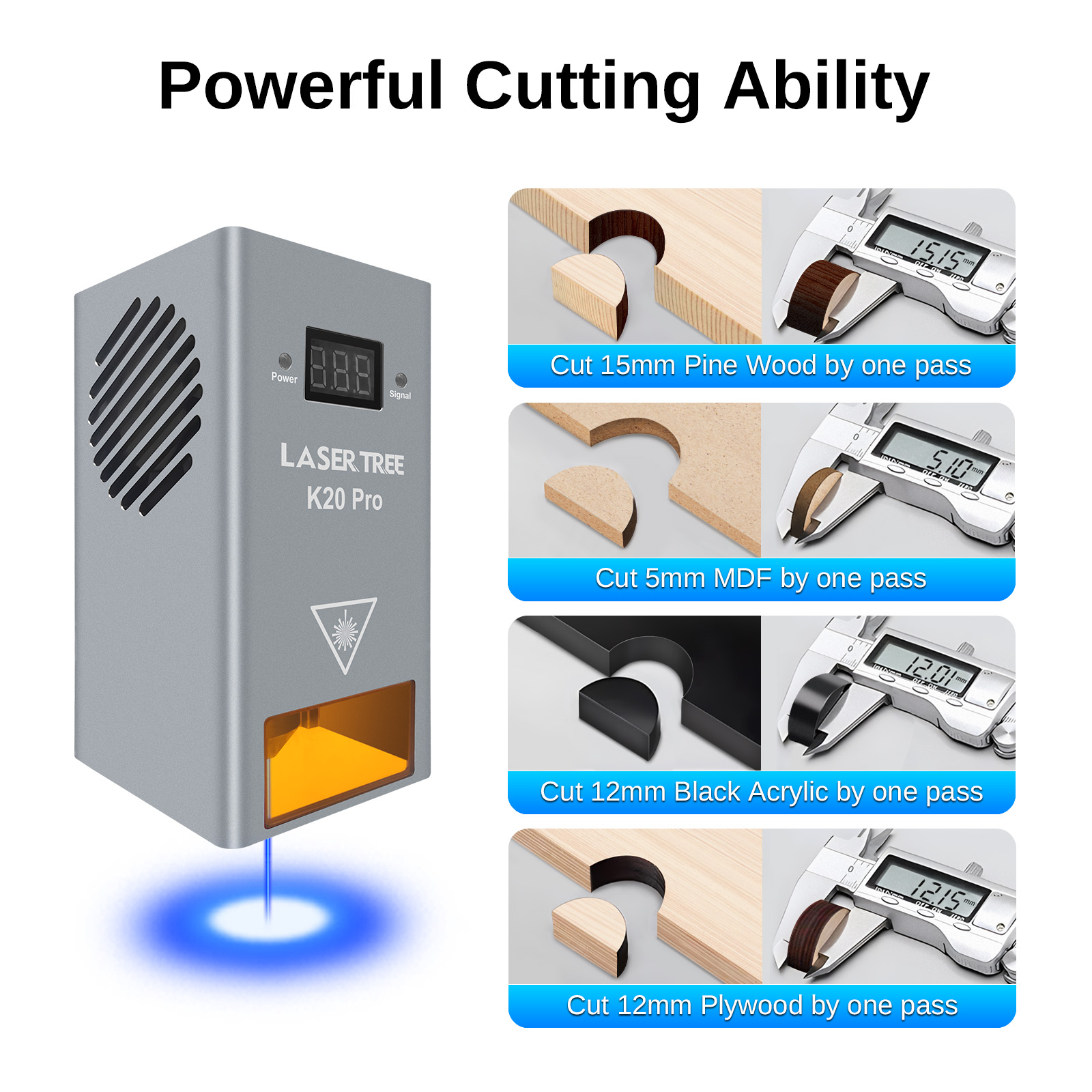 LASER TREE K20 20W Głowica las – Industrial Laser Cutter recenzja i cena