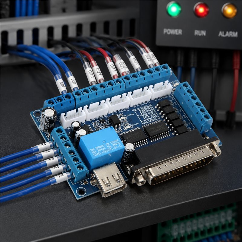 Płyta sterownicza AT05 MACH3 d – Breakout Board Mach3 recenzja i cena